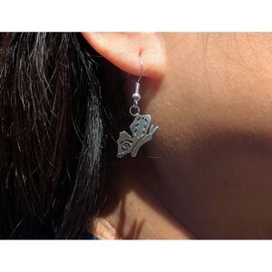 Navajo Jewelry Silver Earrings BUTTERFLY Native American Tribal Jewelry‎ ***